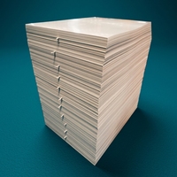 Feuille de papier kraft écologique double face enduite de PE, résistante à l'humidité, pour l'emballage de boissons et d'aliments