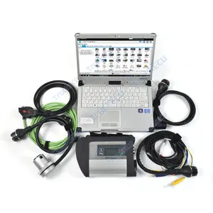 V2024 alat Diagnosis Connect Compact 4, Untuk benz Star c4, alat Diagnosis Toughbook C2 LAPTOP SSD Xentry das wic epc Vediamo DTS Engineering