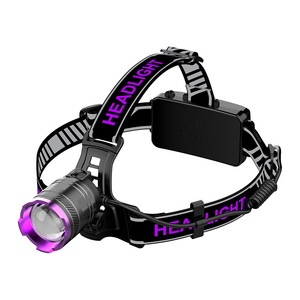Linterna Frontal Scorpion con 3 LED Ultravioleta, Recargable, Alta Luminosidad, Alcance de 50m, Carga Rápida Tipo C - Product Image 5