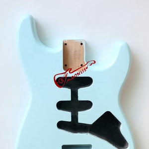 Donlis Hot SSS Sonic Màu Xanh Alder Gỗ St Guitar Cơ Thể Trong Nitro Satin Hoàn Thành Cho DIY SSS Guitar Bộ Dụng Cụ - Product Image 3