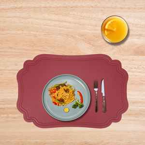 Vente en gros 2026, tapis de table en cuir PVC, rectangulaire, sous-plat en PU pour mariage, maison, cuisine - Product Image 1