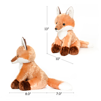 Peluche renard réaliste, animal en peluche doux, adorable renard en peluche moelleux assis pour cadeau d'enfant et décoration de chambre
