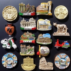 Personalizado europeo griego italiano español alemán francés belga imán para refrigerador decoración conmemorativa artesanía para colección - Product Image 5