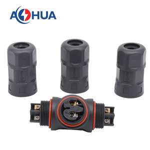 Conjunto de fijación de tornillo M23 2Pin T Conector Led <span class=keywords><strong>Driver</strong></span> Divisor de cable de alimentación de 3 vías 35A 500V Conector de CA IP68 - Product Image 5