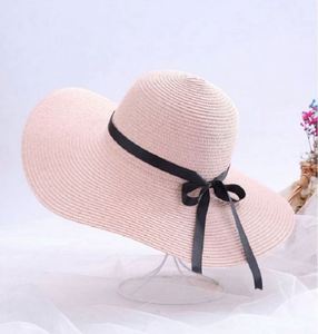 Wholesale Female Cheap Floppy Large Brim Sun Beach <b>Hat</b> Summer <b>Hat</b> Paper Straw <b>Hats</b> <b>for</b> Women Casual - Product Image 6