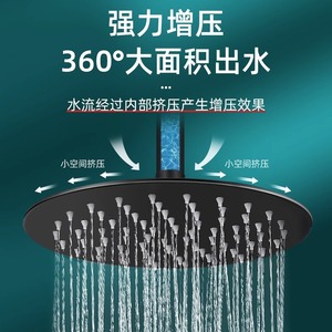 Moaropo Rice Okuryohin Round Rain Shower Head 304 Stainless Steel Top Spray Durable Bathroom Overhead Shower - Product Image 4