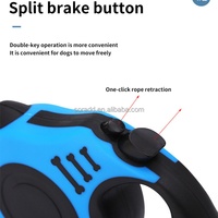 Correa para Perro Personalizada de ABS/Nylon Sólido, 3m, Retráctil Automática, con Decoración de Encaje, Acolchada, Reflectante, para Exteriores, Jardín, Viajes, Caminatas