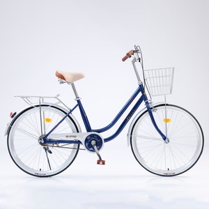 Bicicleta Híbrida Versátil para Mujer, Bicicleta Urbana <span class=keywords><strong>de</strong></span> Una Velocidad para Desplazamientos Diarios - Product Image 2