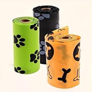 Rouleaux de sacs à déjections canines Huamaohengchun, résistants aux déchirures, pour le nettoyage des excréments de chien, les promenades et les voyages avec les chiots - Product Image 2