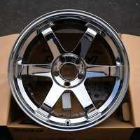 Jantes forgées chromées LZT-1254 17 18 19 pouces 5x114.3 pour RAYS TE37 S-plus pour 350Z 370Z WRX STI BRZ RZ34 GT-R R35 Evo X