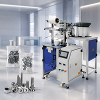 Machine d'emballage automatique motorisée pour le comptage de fixations en plastique, pour l'emballage de vis, écrous, boulons, rondelles et clous pour l'industrie agroalimentaire