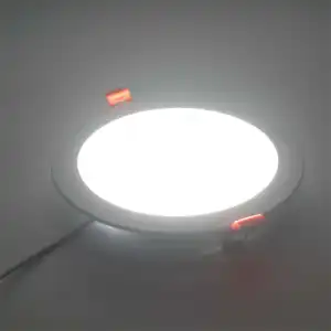 Vente en gros 3w 6w 9w 12w 15w 18w 24w panneau de plafond rond encastré lumières led panneau lumineux pour immeuble de bureaux salle de bain