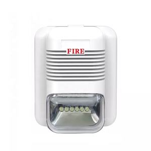 Sirene Listrik DC12/24V Warna Merah atau Putih dengan Lampu Sorot LED atau Xenon untuk Sistem <span class=keywords><strong>Alarm</strong></span> Rumah - Product Image 1