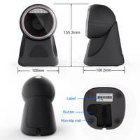Escáner de código de barras con cable USB Xincode, inventario 1D 2D, código Qr, lector de código de barras de escritorio, Sensor CMOS para uso en almacén y supermercado
