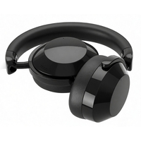 Casque audio sans fil haute fidélité ANC, casque Bluetooth supra-auriculaire, réduction active du bruit ENC, appels clairs