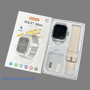 สมาร์ทวอทช์คุณภาพสูง WK37 Mate หน้าจอสัมผัสเต็มรูปแบบ กันน้ำ IP68 ชุดกล่องพร้อมเคสป้องกันและฟิล์มกันรอย PK WK9 Max - Product Image 5