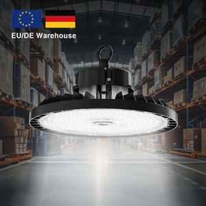 Stock europeo in alluminio certificato ENEC IP65/IK08 100W-400W 4000K/5000K UFO per luce ad alta baia con garanzia di <span class=keywords><strong>5</strong></span> anni per magazzino - Product Image 1