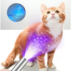 UV 365nm Schwarze Linse Violettes Licht Mini Tragbare Aluminiumlegierung Wasserdichte Stift-Taschenlampe Katzen-Ringwurm Haustier-Urin Währungsdetektor - Product Image 6