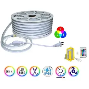 25 metri Neon LED RGB multicolore 110 volt tubi RGB con spedizione - Product Image 3