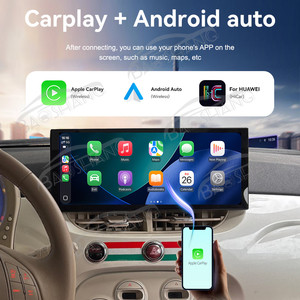 Baoshang 12.3 ''android13 xe đa phương tiện Máy nghe nhạc <span class=keywords><strong>GPS</strong></span> <span class=keywords><strong>navigation</strong></span> Bảng điều khiển đài phát thanh cho Fiat 500 2024 2007 với Carplay <span class=keywords><strong>Android</strong></span> tự động - Product Image 3