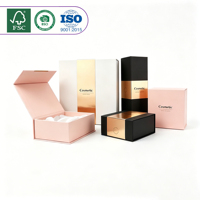 Boîte d'emballage extérieure cosmétique haut de gamme personnalisée en usine, boîte cadeau cosmétique pour crème, coussin, ensembles de maquillage
