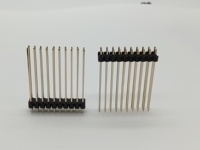 Connecteur de bornier en laiton, pas de 2,54 mm, simple rangée, double rangée, 4, 10, 20, 40 broches, droit, DIP, SMT, pour PCB automobile