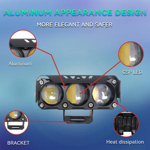 Projecteurs de moto 3SMD DRL à 3 lentilles, phares LED mini, feux de conduite, feux de brouillard, feux de position avant, garantie 1 an pour voiture/camion - Product Image 6