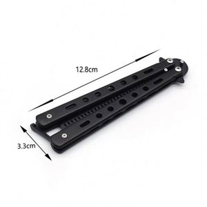 Herramienta de Entrenamiento para Principiantes, Peine Plegable de Metal, Peine de Mariposa de Acero Inoxidable para Viajes - Product Image 3