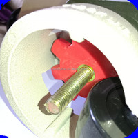 Roulette de nivellement robuste de 50mm Roulettes industrielles en caoutchouc en nylon avec pivotement réglable en hauteur personnalisable OEM