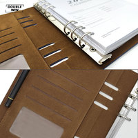 Planificateur d'année et cahier de reliure à feuilles mobiles en feuille d'or personnalisé 2026 2027