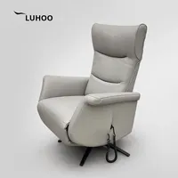 Ascenseur électrique canapé en cuir véritable multifonctionnel rotatif inclinable simple télécommande debout meubles de maison