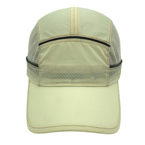Spring Summer Quick Drying Sun Hat Breathable UV Protection Outdoor <b>Hiking</b> Baseball <b>Cap</b> Khaki Color Solid Pattern Polyester - Product Image 1