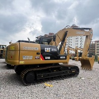 Excavatrice CAT320D d'occasion d'origine japonaise avec moteur et pompe, 0-2000 heures, composants principaux en excellent état, inspection vidéo