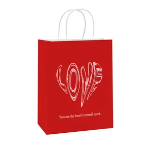 Customize Various Size Design Your Own Logo Kraft Paper Bags Wrap Bags for Parties, Events, Weddings or Any Occasion