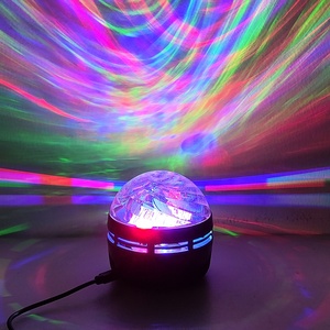 5V USB-Stecker Sternenwirbel LED-Projektor-Licht Farbenfrohe Rotierende Magische Kugel Atmosphärenlampe Party LED-Nachtlicht - Product Image 5