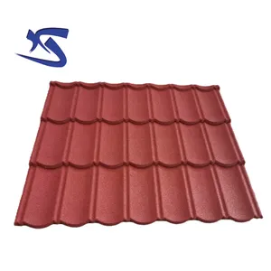 Fatto non di amianto cemento di colore pietra rivestito tetto in metallo piastrelle in Cina
