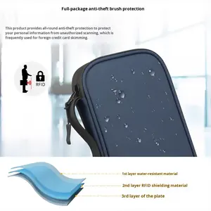 <span class=keywords><strong>Portefeuille</strong></span> de voyage imperméable pour passeport, grand porte-cartes de crédit, organiseur d'accessoires de voyage, sac à documents - Product Image 3