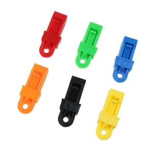 Clips de fixation en plastique Cleye pour bâche, corde coupe-vent, pince de fixation, série de rangement extérieur, ensemble multicolore - Product Image 4