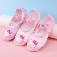Chaussures de ballet en dentelle pour filles Chaussures d'acrobatie en satin pour enfants Chaussures de scène à semelle souple