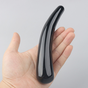 Venta al por mayor de artículos de cristal natural pulido: Dildos de obsidiana y varitas de masaje de cristal para el placer. - Product Image 4