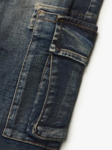 Jeans en denim pour homme HaiYao 2026, sur mesure, de haute qualité, vintage, lavage délavé, coupe skinny, poches, streetwear, hip-hop, OEM ODM, marque AM, coton - Product Image 4