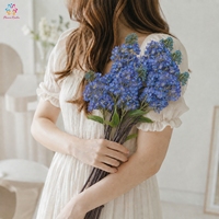 Fleur artificielle de lilas réaliste en gros, 2 têtes par branche, pour la décoration intérieure