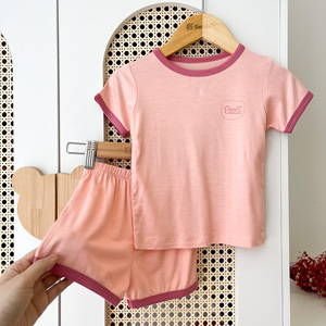 Conjunto de Pijama de Algodón para Bebé de Dos Piezas con Pantalones Cortos de Cintura Elástica, Suministro de Fábrica - Product Image 5