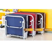 Lits superposés pliants en métal pour camping, vente en gros pour la maison et l'hôtellerie, lit simple pliant