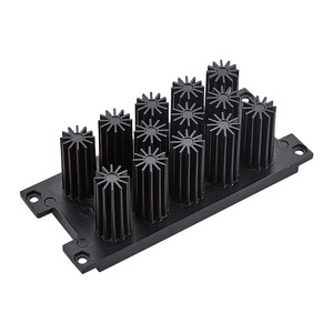 Top Cup Metal Heat Sink Aluminum Die Casting Parts Custom Size Black Industrial Cooling Component - Product Image 2