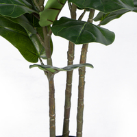 Fausse Plante Artificielle, Feuille de Fidle, Ficus, Lyrata, pour Balcon, Bureau, Salon, Décoration, 90cm, 120cm, 150cm, 180cm