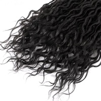 Extensions de cheveux synthétiques Goddess Faux Locs au crochet, doux, bouclés, pour tresses et dreadlocks