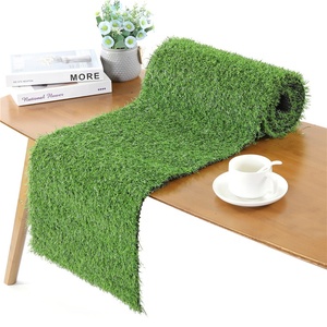 Hot Selling Reusable Faux Grass Table <strong>Runner</strong> Decor <strong>Outdoor</strong> Artificial Grass Table <strong>Runner</strong> for Wedding Birthday Banquet - Product Image 2