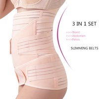 Ceinture de soutien abdominale post-partum pour césarienne, gainante et ajustable, design gonflable, en polyester et nylon
