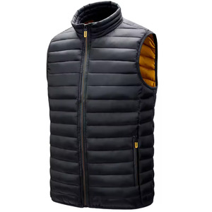 Gilet de sport chaud unisexe, gilet sans manches coupe-vent en duvet, gilet à col montant pour homme, logo personnalisé - Product Image 2